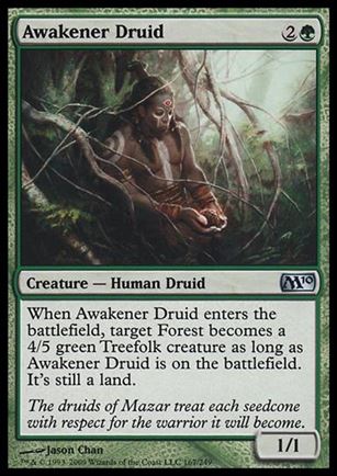 Magic the Gathering: 2010 Core Set (Base Set) card 167 Awakener Druid