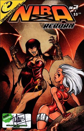 Nira-X Cyberangel: Reborn issue 2 Bill Maus Kickstarter Signature Plate Cover
