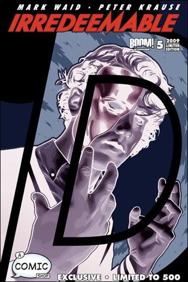 Irredeemable issue 5-E Jeffrey Spokes A Comic Shop Negative Cover 1/500