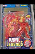 Marvel Legends (Series 2) figure 4-D Human Torch (Blank Chest) (Gold Foil Poster)
