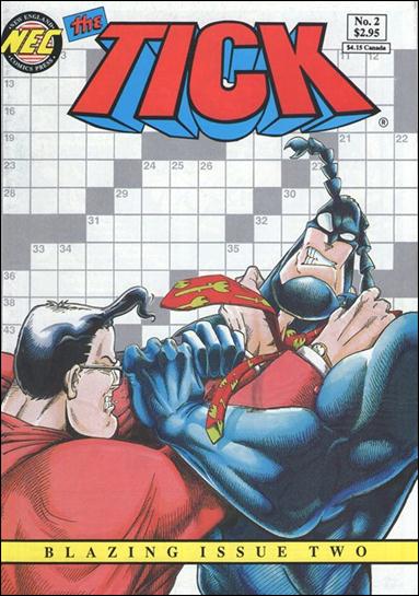 Tick (1988) issue 2-K Red & Blue Logo Crossword Cover (8th Printing)