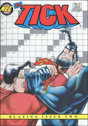 Tick (1988) issue 2-K Red & Blue Logo Crossword Cover (8th Printing)