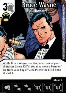 DC Comics Dice Masters World's Finest card 42 Bruce Wayne: Billionaire 