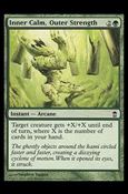 Magic the Gathering: Saviors of Kamigawa (Base Set) card 133 Inner Calm, Outer Strength