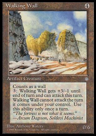 Magic the Gathering: Ice Age (Base Set) card 346 Walking Wall