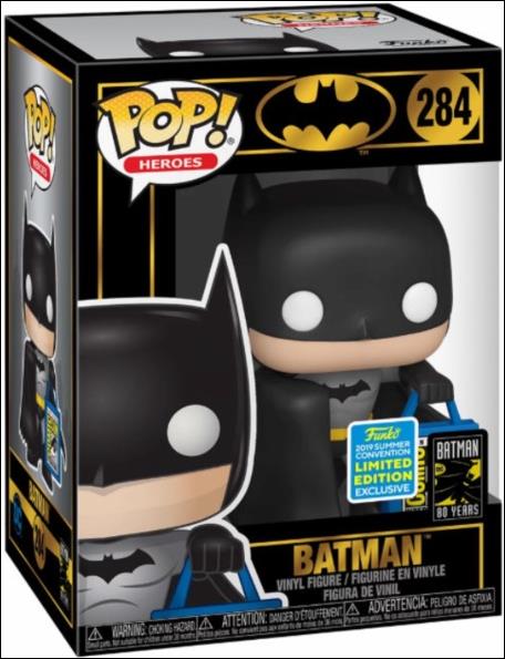 POP! Heroes figure 284-B Batman (w Bag) Summer Convention Exclusive