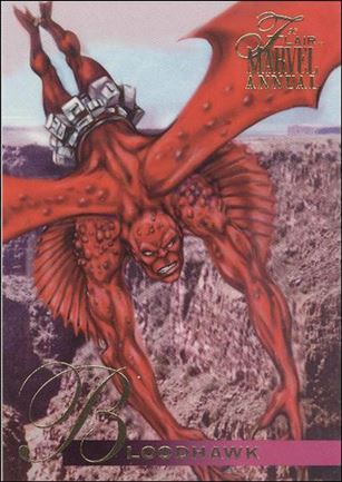 Marvel Annual Flair '95 (Base Set) card 102 Bloodhawk