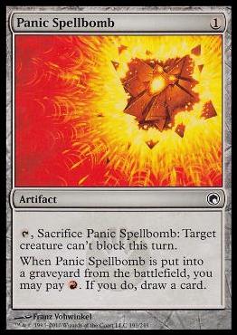 Magic the Gathering: Scars of Mirrodin (Base Set) card 191 Panic Spellbomb