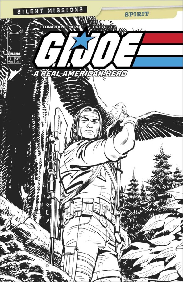 G.I. Joe: A Real American Hero – Spirit issue 1-C Leonardo Romero B&W 1:10 Cover