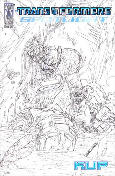 Transformers Spotlight issue nn7-D Kup - Alex Milne 1:xx Sketch Cover