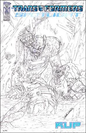 Transformers Spotlight issue nn7-D Kup - Alex Milne 1:xx Sketch Cover