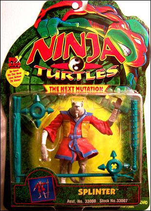 Ninja Turtles: The Next Mutation figure 12-B Splinter (Green Accessories)