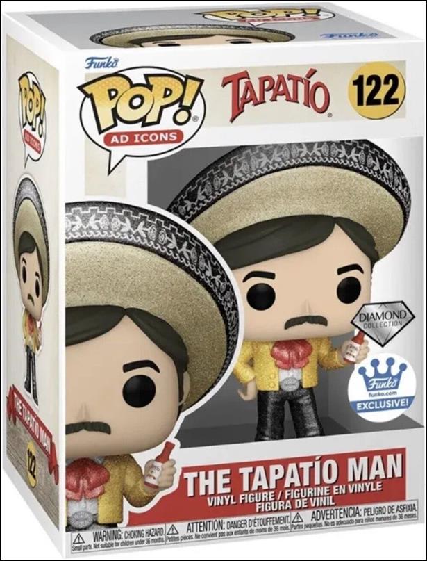 POP! Ad Icons figure 122-B The Tapatio Man (Diamond) Funko Shop Exclusive