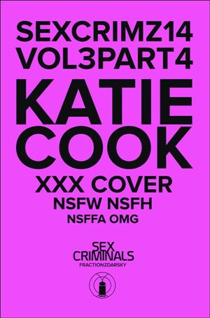 Sex Criminals issue 14-B Katie Cook XXX Cover