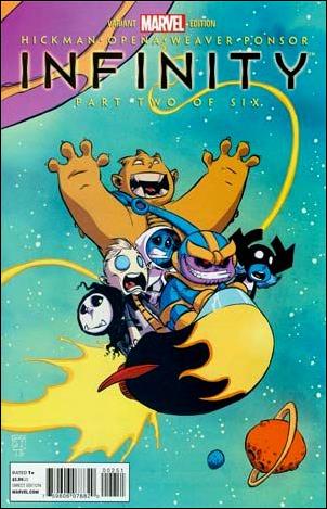 Infinity issue 2-E Skottie Young "Baby" Cover