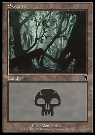 Magic the Gathering: Odyssey (Base Set) card 342 Swamp