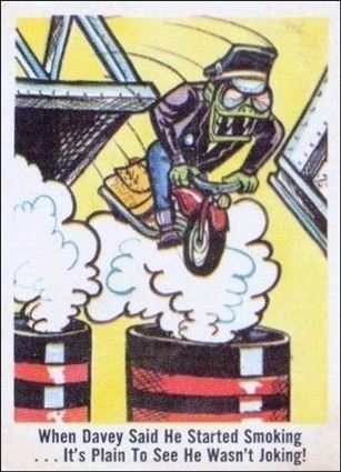 Weird-Ohs (Base Set) card 48 When Davey Said He Started Smoking...
