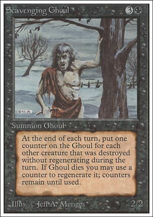 Magic the Gathering: Unlimited (Base Set) card 127 Scavenging Ghoul