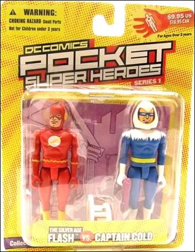 DC Comics Pocket Super Heroes (Series 1) figure 6 Silver Age Flash vs Captain Cold