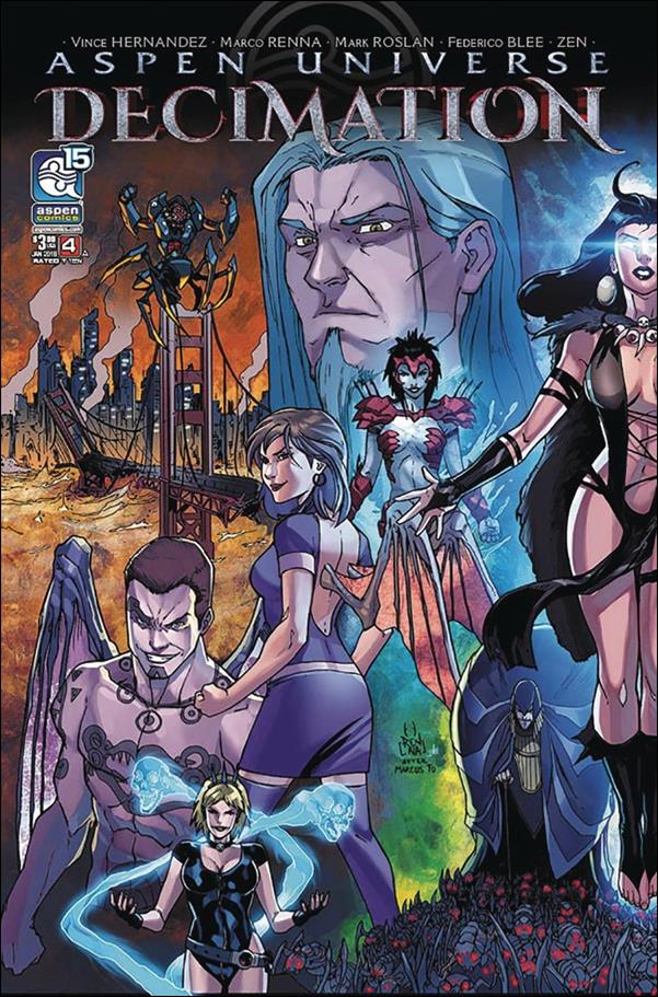 Aspen Universe: Decimation issue 4 Marco Renna Left Cover