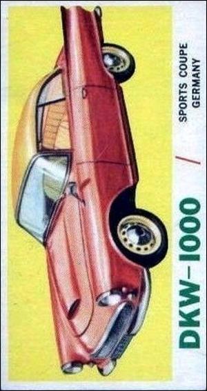Sports Cars (1961) (Base Set) card 40 DKW-1000
