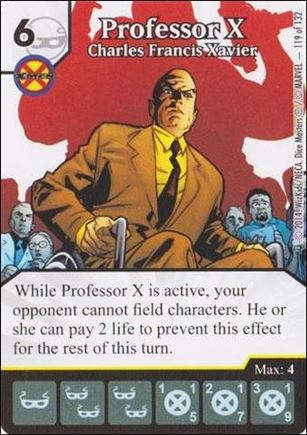Marvel Dice Masters Avengers vs. X-Men  card 119 Professor X: Charles Francis Xavier