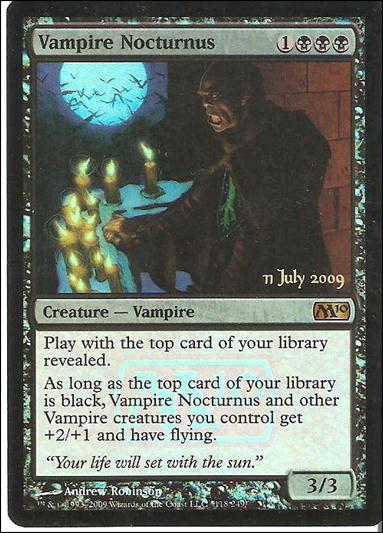 Magic the Gathering: 2010 Core Set (Base Set) card 118-C Vampire Nocturnus (Prerelease Foil)