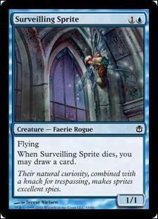 Magic the Gathering: Duel Decks: Ajani vs. Nicol Bolas card 43 Surveilling Sprite