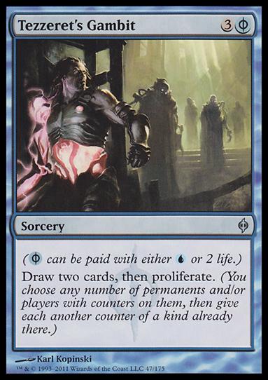 Magic the Gathering: New Phyrexia card 47 Tezzeret's Gambit