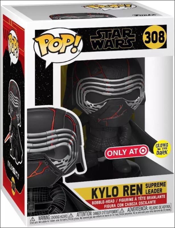 POP! Star Wars figure 308-C Kylo Ren Supreme Leader (Glow) Target Exclusive