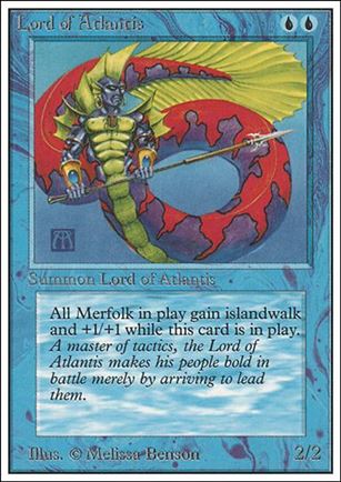 Magic the Gathering: Unlimited (Base Set) card 63 Lord of Atlantis