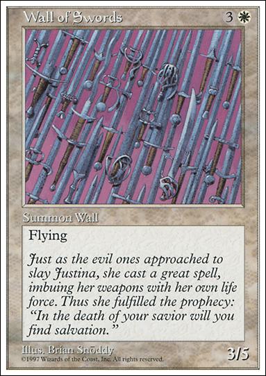 Magic the Gathering: 5th Edition (Base Set) card 67 Wall of Swords