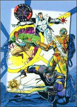 Valiant Era: Series 2 (Promotional Art Subset) card PA8 Timewalker, Ninjak, Dr. Mirage & Armorines