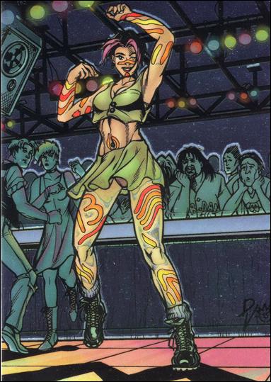 Gen13: Series 1 (Glow in the Dark Chromium Card Subset) card GL8 Freefall Dancing