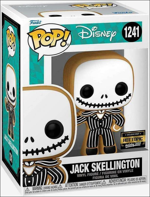 POP! Disney figure 1241 Jack Skellington (Gingerbread) Hot Topic Exclusive