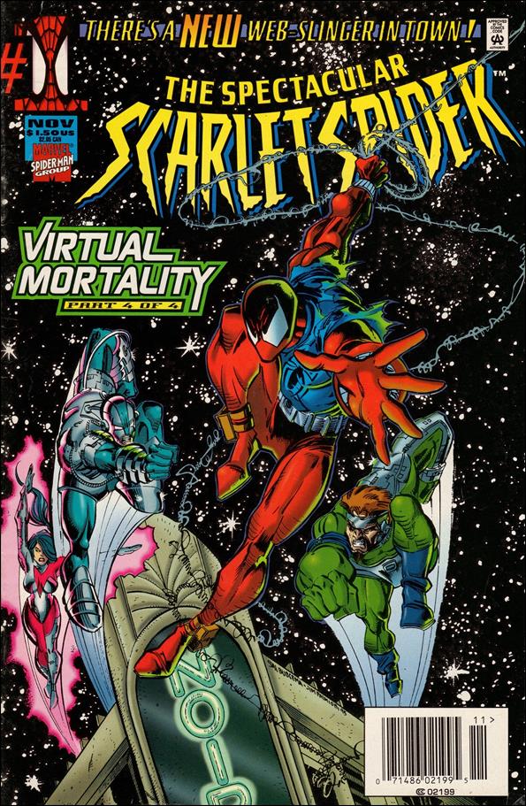Spectacular Scarlet Spider issue 1-B Newsstand Edition / Price Variant
