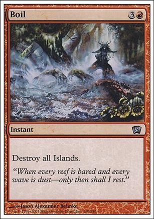 Magic the Gathering: 8th Edition (Base Set) card 180 Boil