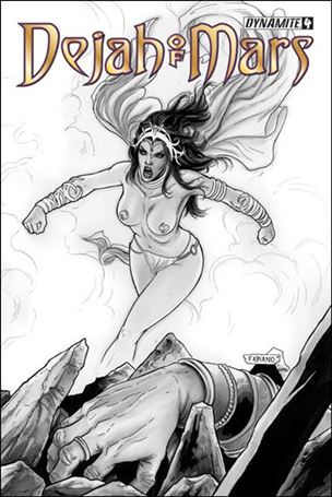 Dejah of Mars issue 4-C Fabiano Neves 1:25 Black & White Cover