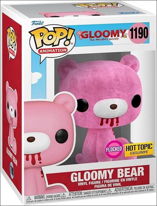 POP! Animation figure 1190 Gloomy Bear (Flocked Hot Topic Exclusive)