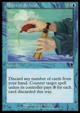 Magic the Gathering: Odyssey (Base Set) card 99 Rites of Refusal