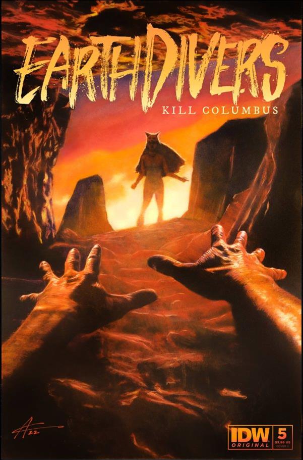 Earthdivers issue 5-C Aaron Campbell Cover
