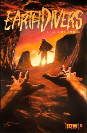 Earthdivers issue 5-C Aaron Campbell Cover