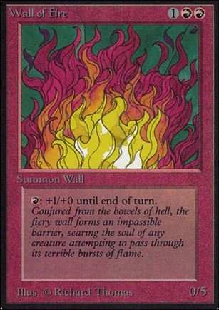 Magic the Gathering: Limited Edition Alpha (Base Set) card 181 Wall of Fire