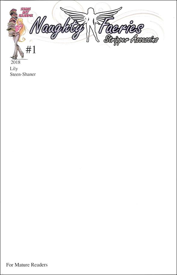 Naughty Faeries Stripper Assassins issue 1-K Blank Sketch Cover