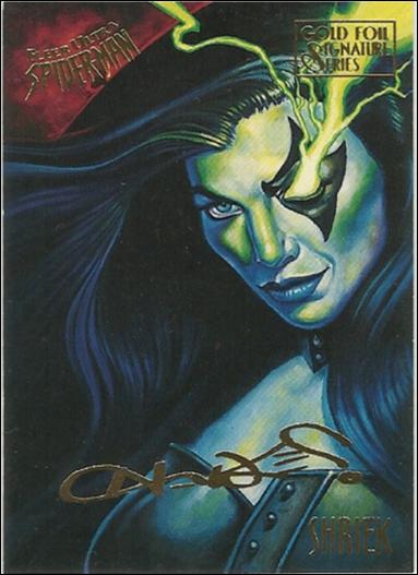 Fleer Ultra Spider-Man (Gold-Foil Signature Parallel Base Set) card 51
