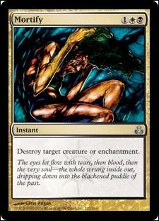 Magic the Gathering: Guildpact (Base Set) card 122 Mortify