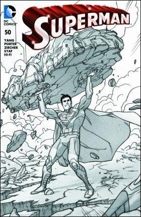 Superman (2011) issue 50-T Middleton Madness Comics & Games Sketch Cover