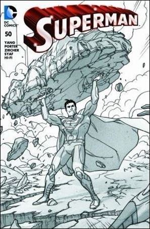 Superman (2011) issue 50-T Middleton Madness Comics & Games Sketch Cover