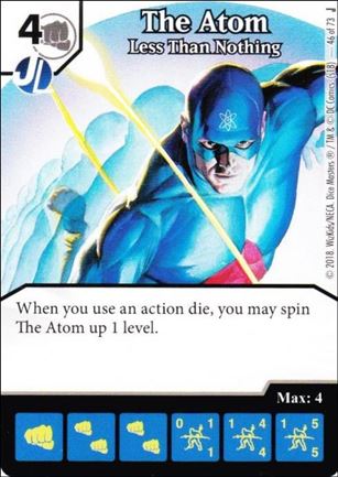DC Comics Dice Masters Justice card 46 The Atom: Less Than Nothing