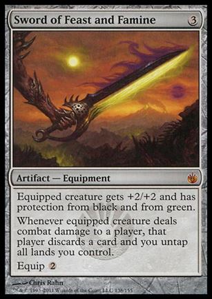 Magic the Gathering: Mirrodin Besieged (Base Set) card 138 Sword of Feast and Famine